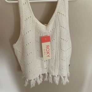 Roxy Crochet Top - size Medium